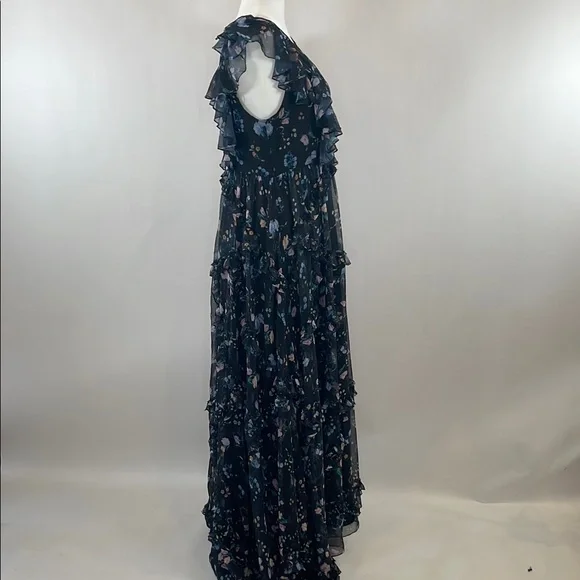 Ieena for Mac Duggal Ruffled Floral Gown, Size 12 - Picture 15 of 16